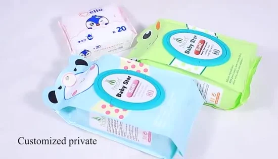 Toallitas para bebés suaves no tejidas certificadas de fábrica Toallitas para bebés de calidad gruesa