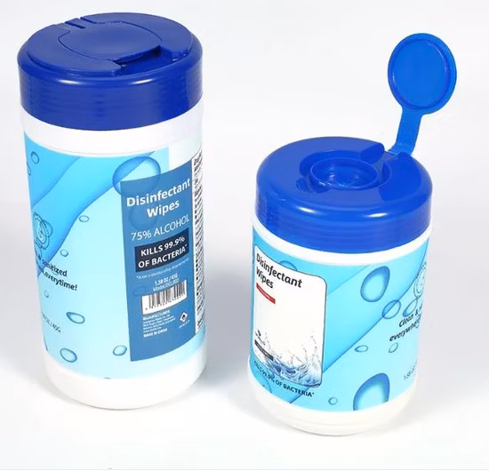 Toallitas húmedas desinfectantes matan el 99.9% de gérmenes y bacterias, espacio médico, cuidado de la salud para adultos, toalla de tela no tejida, papel tisú, materia prima
